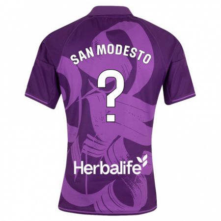 Kandiny Homme Maillot Hugo San Modesto #0 Violet Tenues Extérieur 2023/24 T-Shirt