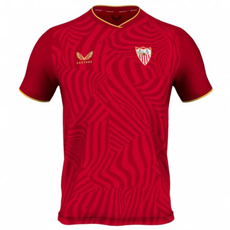 Kandiny Homme Maillot Federico Gattoni #2 Rouge Tenues Extérieur 2023/24 T-Shirt