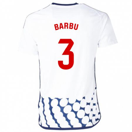 Kandiny Homme Maillot Álex Barbu #3 Blanc Tenues Extérieur 2023/24 T-Shirt