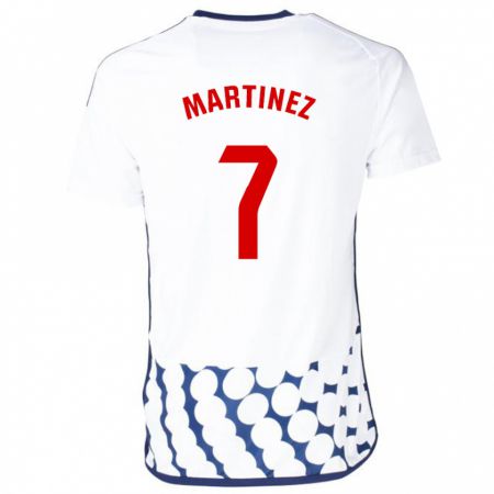 Kandiny Homme Maillot Gabri Martínez #7 Blanc Tenues Extérieur 2023/24 T-Shirt