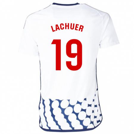 Kandiny Homme Maillot Mathis Lachuer #19 Blanc Tenues Extérieur 2023/24 T-Shirt