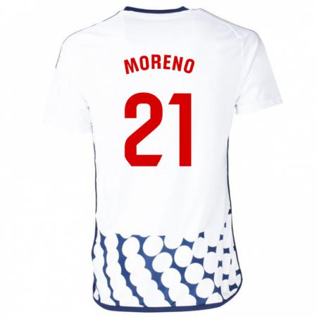 Kandiny Homme Maillot Diego Moreno #21 Blanc Tenues Extérieur 2023/24 T-Shirt