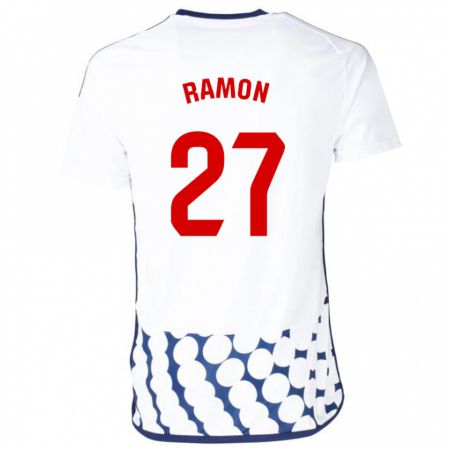 Kandiny Homme Maillot Pablo Ramón #27 Blanc Tenues Extérieur 2023/24 T-Shirt