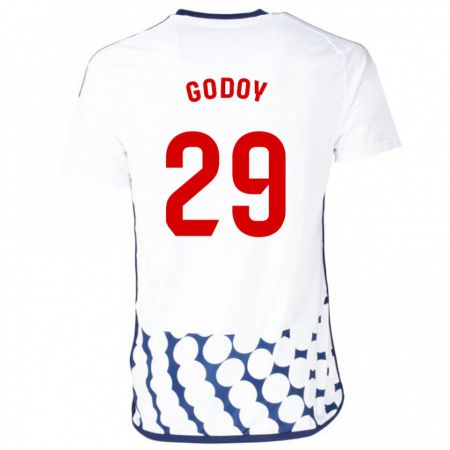 Kandiny Homme Maillot Alan Godoy #29 Blanc Tenues Extérieur 2023/24 T-Shirt
