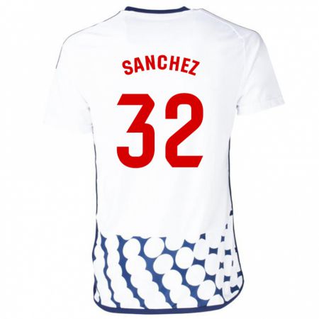 Kandiny Homme Maillot Rubén Sánchez #32 Blanc Tenues Extérieur 2023/24 T-Shirt