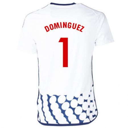Kandiny Homme Maillot Iago Domínguez #1 Blanc Tenues Extérieur 2023/24 T-Shirt
