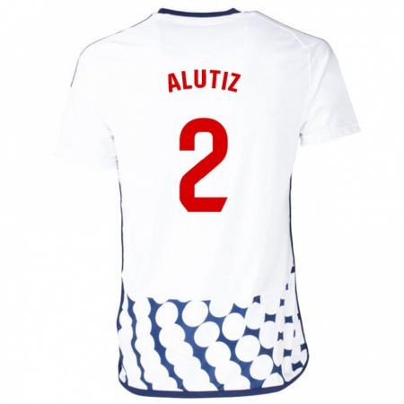 Kandiny Homme Maillot Hodei Alutiz #2 Blanc Tenues Extérieur 2023/24 T-Shirt