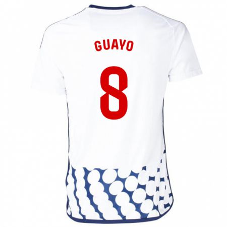 Kandiny Homme Maillot Guayo #8 Blanc Tenues Extérieur 2023/24 T-Shirt