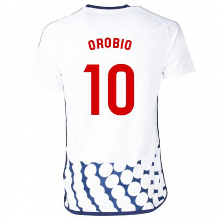 Kandiny Homme Maillot Ekhiotz Orobio #10 Blanc Tenues Extérieur 2023/24 T-Shirt