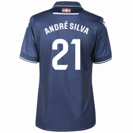 Kandiny Homme Maillot André Silva #21 Marin Tenues Extérieur 2023/24 T-Shirt