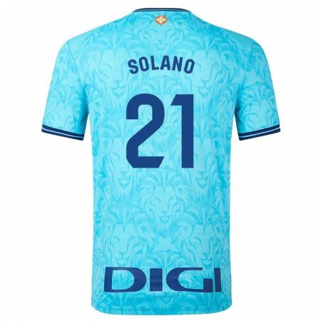 Kandiny Homme Maillot Bibiane Schulze-Solano #21 Bleu Ciel Tenues Extérieur 2023/24 T-Shirt