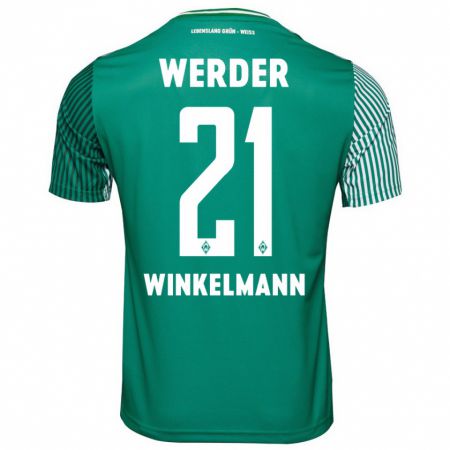 Kandiny Femme Maillot Till Winkelmann #21 Vert Tenues Domicile 2023/24 T-Shirt