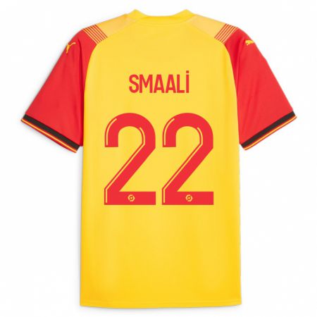 Kandiny Femme Maillot Emma Smaali #22 Jaune Tenues Domicile 2023/24 T-Shirt