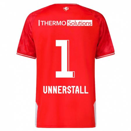 Kandiny Femme Maillot Lars Unnerstall #1 Rouge Tenues Domicile 2023/24 T-Shirt