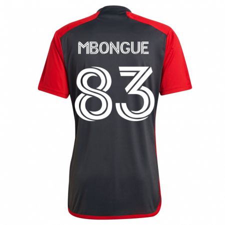 Kandiny Femme Maillot Hugo Mbongue #83 Gris Tenues Domicile 2023/24 T-Shirt