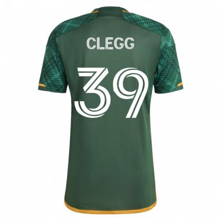 Kandiny Femme Maillot Tyler Clegg #39 Vert Tenues Domicile 2023/24 T-Shirt