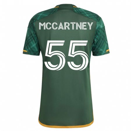 Kandiny Femme Maillot Dawson Mccartney #55 Vert Tenues Domicile 2023/24 T-Shirt
