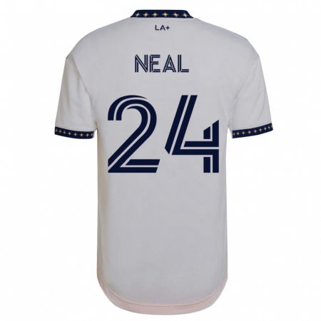 Kandiny Femme Maillot Jalen Neal #24 Blanc Tenues Domicile 2023/24 T-Shirt