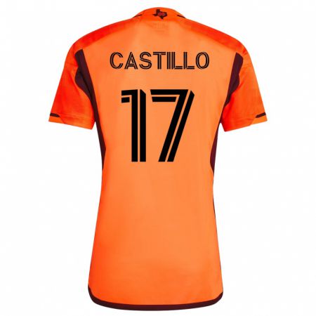 Kandiny Femme Maillot Joyner Castillo #17 Orange Tenues Domicile 2023/24 T-Shirt