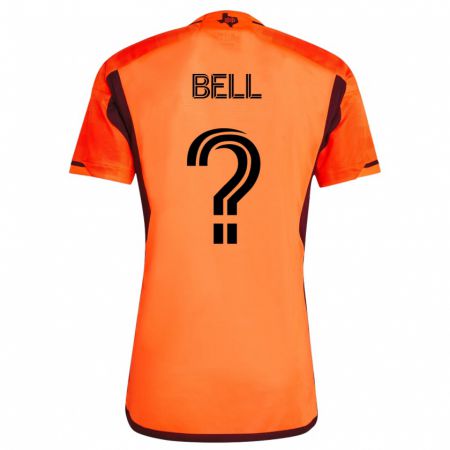 Kandiny Femme Maillot Jahmani Bell #0 Orange Tenues Domicile 2023/24 T-Shirt