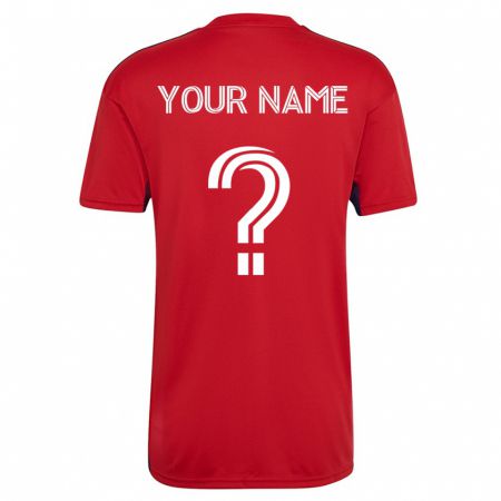 Kandiny Femme Maillot Votre Nom #0 Rouge Tenues Domicile 2023/24 T-Shirt