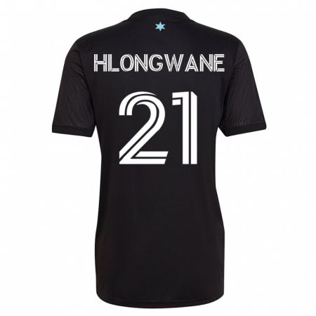 Kandiny Femme Maillot Bongokuhle Hlongwane #21 Noir Tenues Domicile 2023/24 T-Shirt