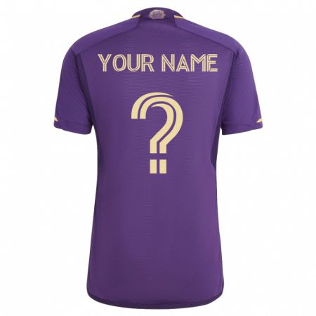 Kandiny Femme Maillot Votre Nom #0 Violet Tenues Domicile 2023/24 T-Shirt