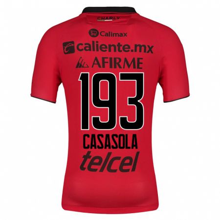 Kandiny Femme Maillot Axel Casasola #193 Rouge Tenues Domicile 2023/24 T-Shirt