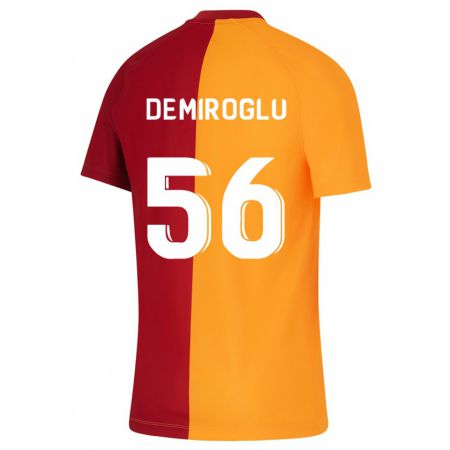 Kandiny Femme Maillot Baran Demiroğlu #56 Orange Tenues Domicile 2023/24 T-Shirt