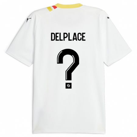 Kandiny Femme Maillot Adam Delplace #0 Noir Tenues Extérieur 2023/24 T-Shirt