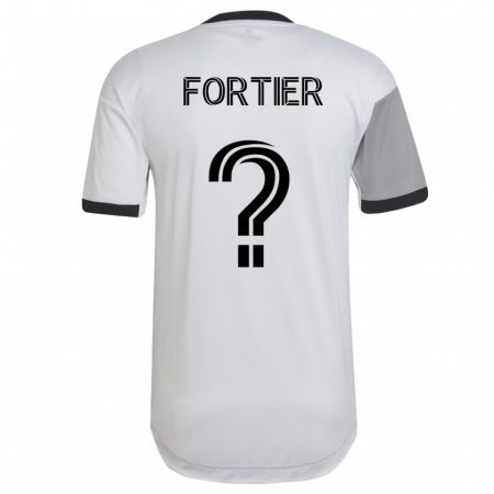 Kandiny Femme Maillot Tim Fortier #0 Blanc Tenues Extérieur 2023/24 T-Shirt