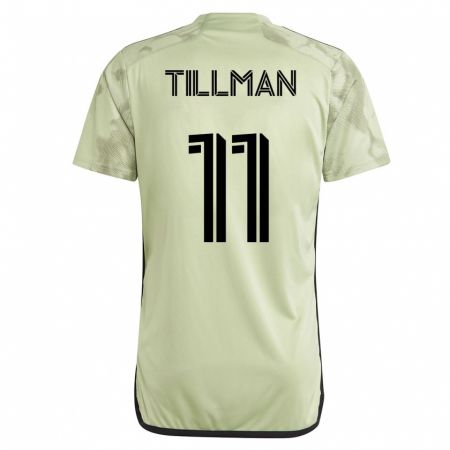 Kandiny Femme Maillot Timothy Tillman #11 Vert Tenues Extérieur 2023/24 T-Shirt