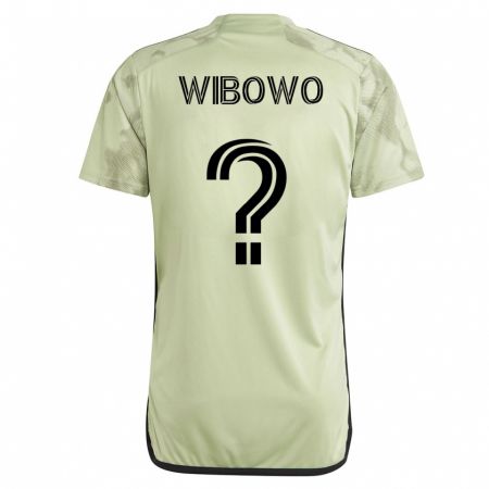 Kandiny Femme Maillot Adrian Wibowo #0 Vert Tenues Extérieur 2023/24 T-Shirt