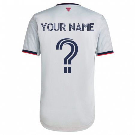 Kandiny Femme Maillot Votre Nom #0 Blanc Tenues Extérieur 2023/24 T-Shirt