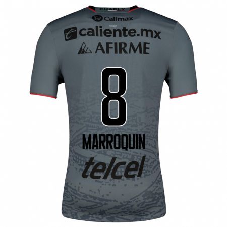 Kandiny Femme Maillot Ammanda Marroquin #8 Gris Tenues Extérieur 2023/24 T-Shirt