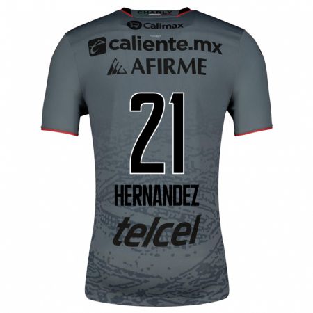 Kandiny Femme Maillot Inglis Hernández #21 Gris Tenues Extérieur 2023/24 T-Shirt