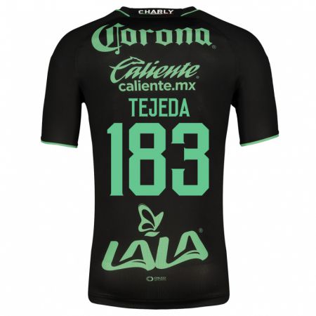 Kandiny Femme Maillot Juan Tejeda #183 Noir Tenues Extérieur 2023/24 T-Shirt