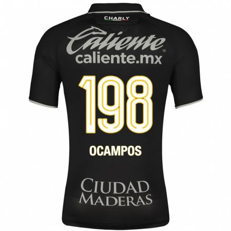 Kandiny Femme Maillot Omar Ocampos #198 Noir Tenues Extérieur 2023/24 T-Shirt