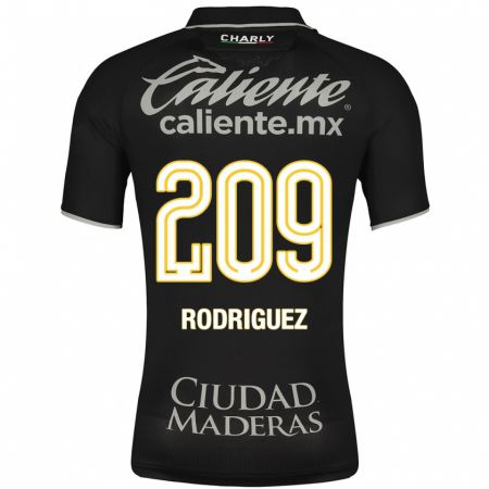 Kandiny Femme Maillot Víctor Rodríguez #209 Noir Tenues Extérieur 2023/24 T-Shirt