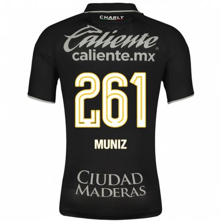 Kandiny Femme Maillot César Muñiz #261 Noir Tenues Extérieur 2023/24 T-Shirt