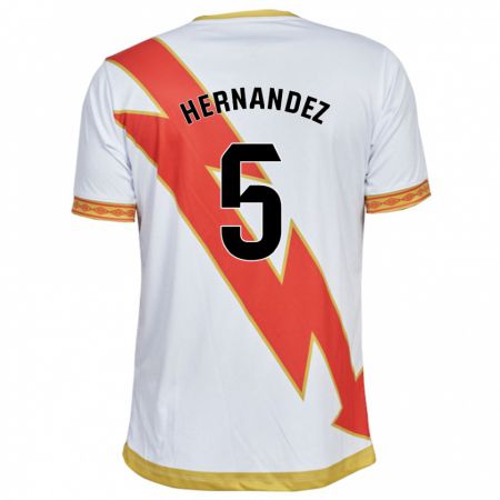 Kandiny Enfant Maillot Aridane Hernández #5 Blanc Tenues Domicile 2023/24 T-Shirt