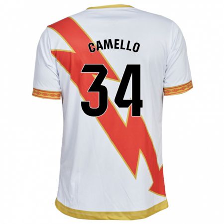 Kandiny Enfant Maillot Sergio Camello #34 Blanc Tenues Domicile 2023/24 T-Shirt