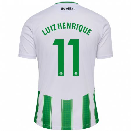 Kandiny Enfant Maillot Luiz Henrique #11 Blanc Tenues Domicile 2023/24 T-Shirt