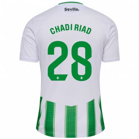 Kandiny Enfant Maillot Chadi Riad #28 Blanc Tenues Domicile 2023/24 T-Shirt