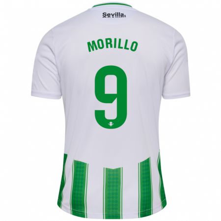 Kandiny Enfant Maillot Manu Morillo #9 Blanc Tenues Domicile 2023/24 T-Shirt
