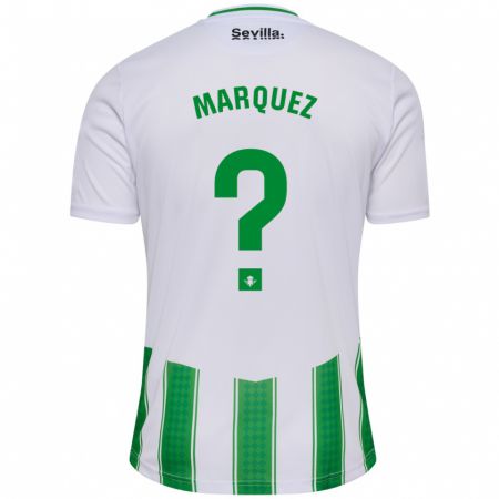 Kandiny Enfant Maillot Enrique Márquez #0 Blanc Tenues Domicile 2023/24 T-Shirt