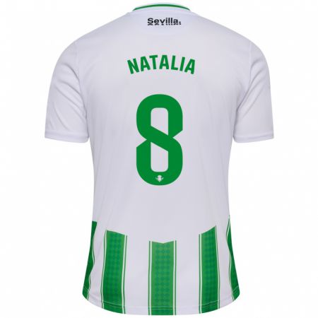 Kandiny Enfant Maillot Natalia Montilla Martinez #8 Blanc Tenues Domicile 2023/24 T-Shirt