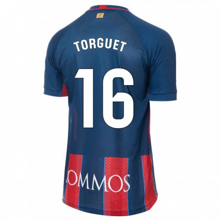 Kandiny Enfant Maillot Miguel Torguet #16 Marin Tenues Domicile 2023/24 T-Shirt
