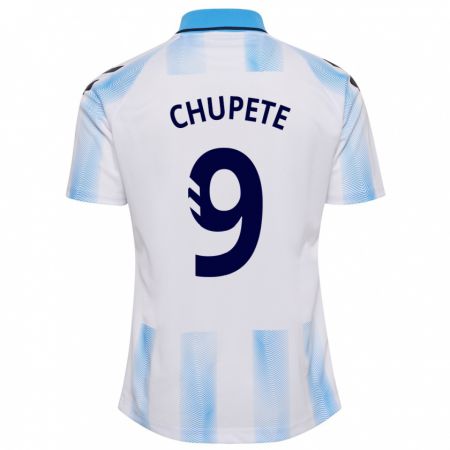 Kandiny Enfant Maillot Chupete #9 Blanc Bleu Tenues Domicile 2023/24 T-Shirt