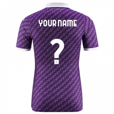 Kandiny Enfant Maillot Votre Nom #0 Violet Tenues Domicile 2023/24 T-Shirt